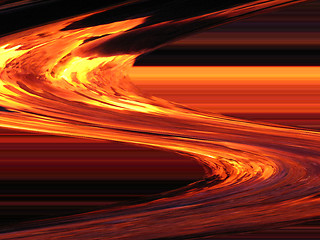 Image showing Abstract background with fiery shades
