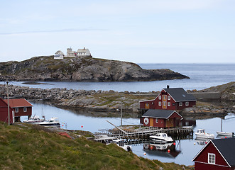 Image showing Norwegian fishing houses