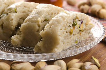 Image showing Homemade Halvah with Pistachio Nut 