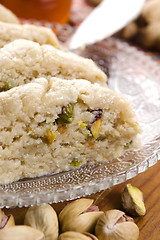 Image showing Homemade Halvah with Pistachio Nut 