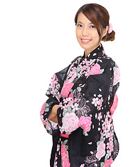 Image showing japanese kimono woman