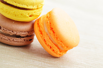 Image showing Colorful macaroons