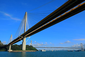 Image showing Ting Kau bridge