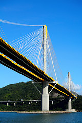 Image showing Ting Kau bridge in Hong Kong