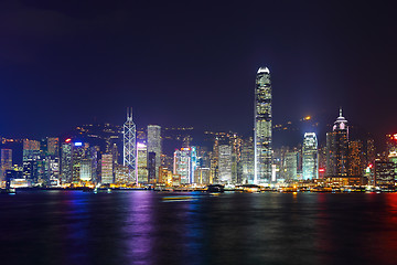 Image showing Hong Kong cityscape at night