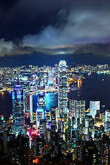 Image showing Hong Kong at night