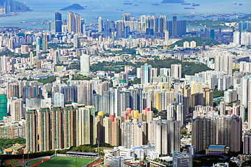 Image showing Hong Kong crowded building