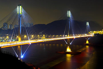 Image showing Ting Kau Bridge in Hong Kong