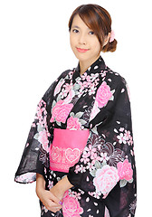 Image showing japanese kimono woman