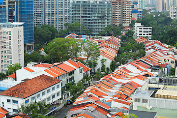 Image showing residential downtown in Singapore