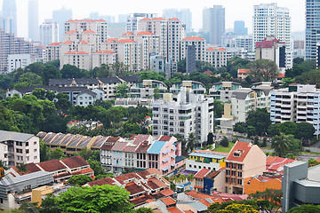 Image showing residential downtown in Singapore