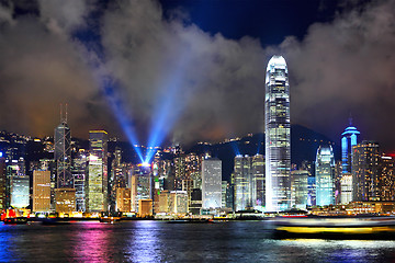 Image showing Hong Kong cityscape at night