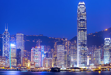 Image showing Hong Kong skyline at night