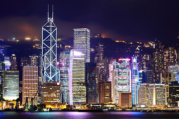 Image showing Hong Kong cityscape at night