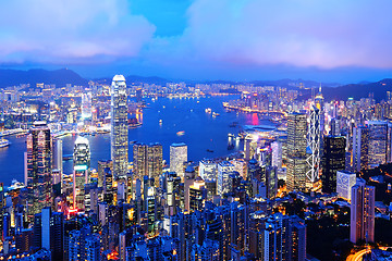 Image showing Hong Kong at night