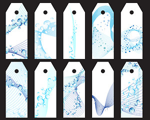 Image showing water bookmarks set