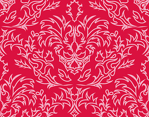 Image showing seamless damask pattern