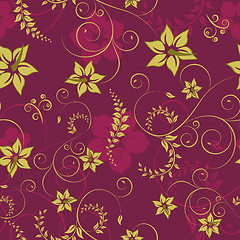 Image showing seamless floral pattern