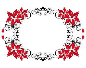 Image showing floral frame