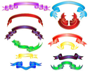 Image showing multicolor ribbons