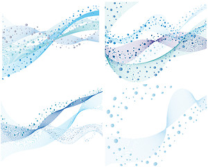 Image showing set of water backgrounds