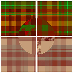 Image showing textile seamless pattern set 