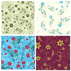 Image showing seamless floral pattern