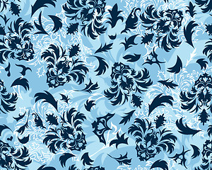 Image showing seamless floral pattern