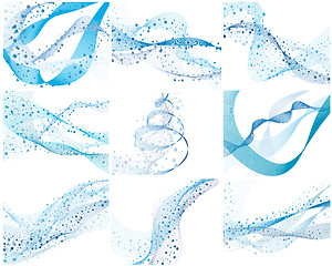 Image showing set of water backgrounds