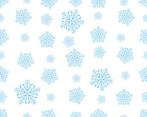 Image showing seamless snowflakes background