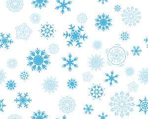 Image showing seamless snowflakes background