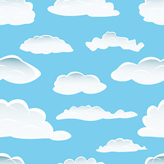 Image showing seamless cloud background
