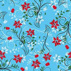 Image showing seamless floral pattern