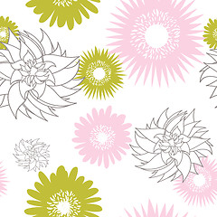 Image showing seamless floral pattern