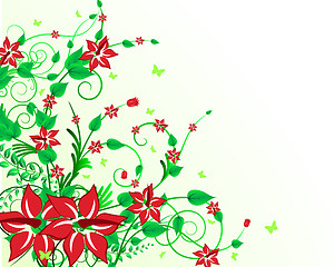 Image showing floral background