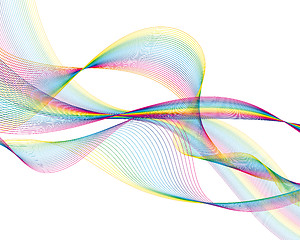 Image showing colourful lines