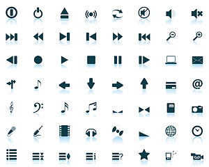 Image showing musical icons set