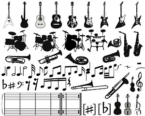 Image showing musical elements