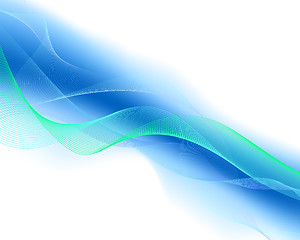 Image showing glowing water waves