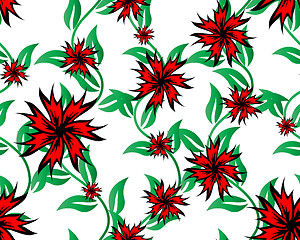 Image showing seamless floral pattern