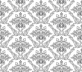 Image showing seamless damask pattern