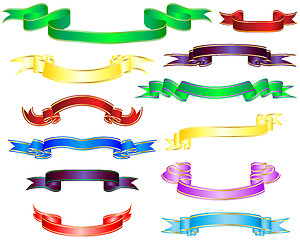 Image showing multicolor ribbons