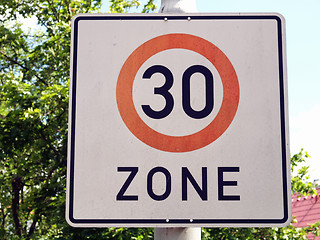 Image showing Speed limit sign
