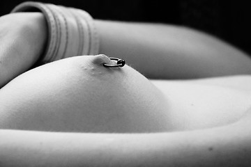 Image showing pierced nipple