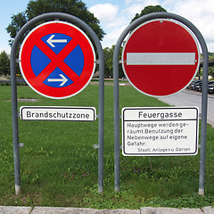 Image showing No parking sign