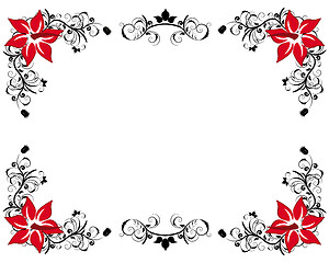 Image showing floral frame