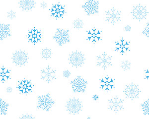 Image showing seamless snowflakes background