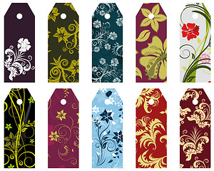 Image showing floral bookmark