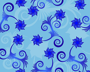 Image showing seamless floral pattern