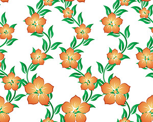 Image showing seamless floral pattern